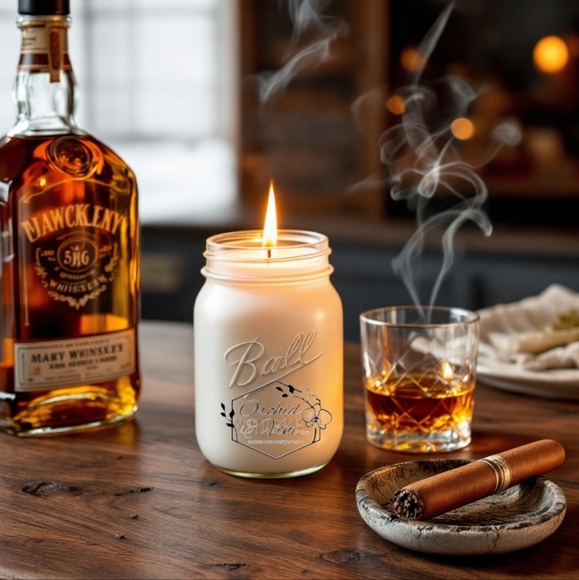 Orchid & Vine Other - Orchid & Vine Handcrafted Premium Soy Wax Hand Poured Jar Candle 8 oz Long Burn